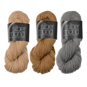 Silbermond - 100% lã Merino extrafina da Tasmânia - 100g - Atelier Zitron - Oeko-Tex Standard 100 Classe 1