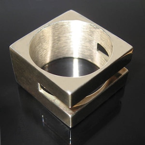 Ethical silver unisex ring &quot;HL&quot; On order