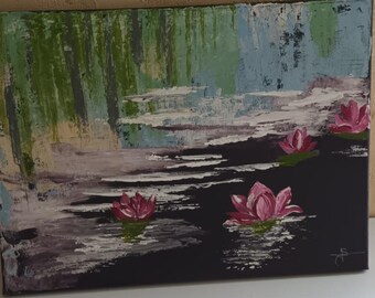 Water lily painting