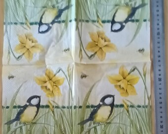 Bird paper napkin