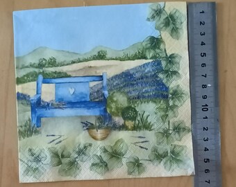 Provence lavender paper napkin