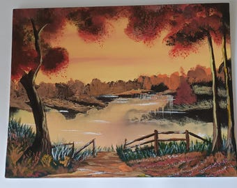 autumn landscape painting