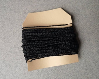 Cordón de nylon reciclado, 1mm, econilo, hilo negro, hilo rojo, eco-responsable, cordón ecológico, 10m, 20m, 30m, 40m, 50m, hecho de Francia