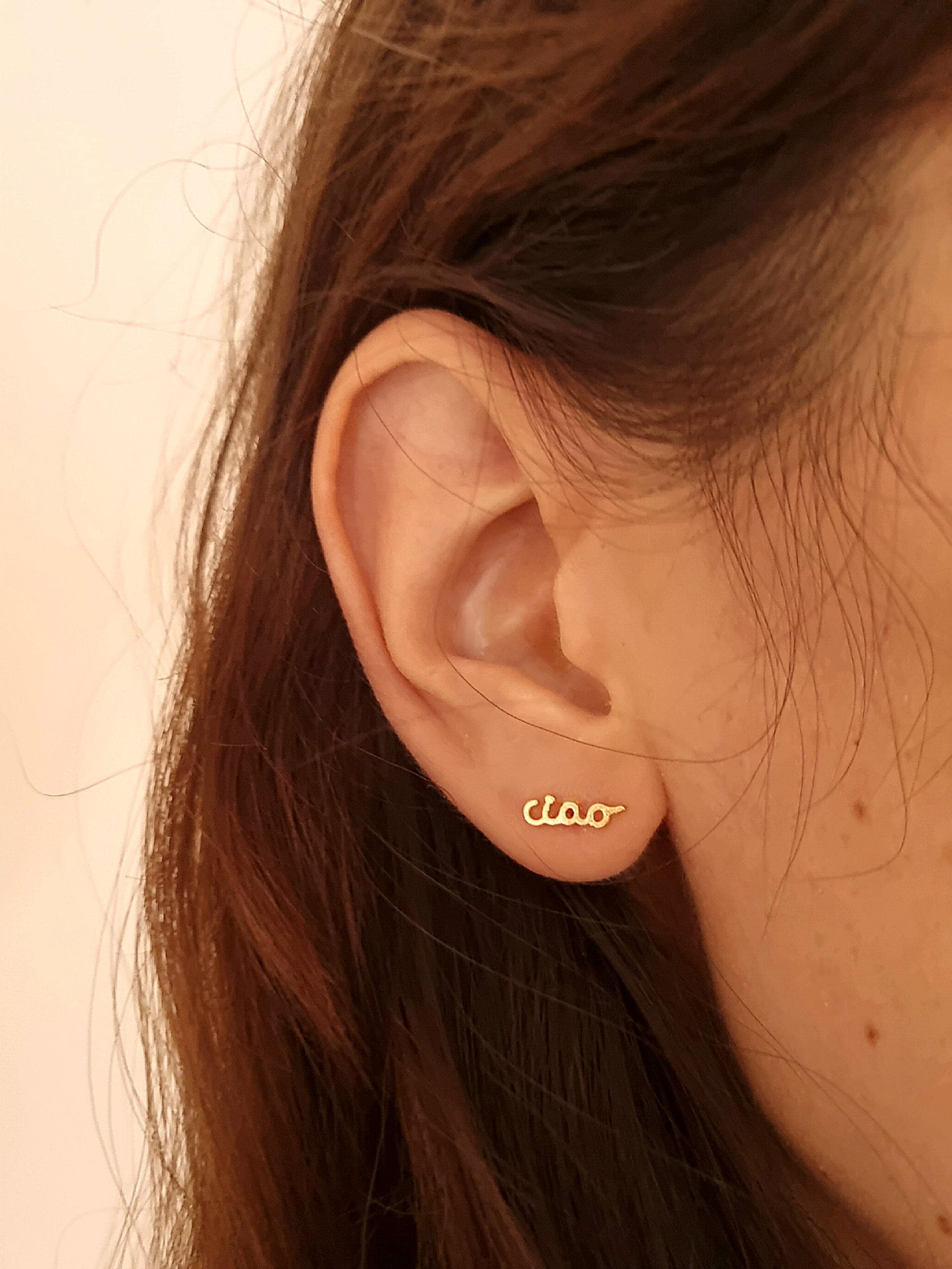 Orecchini A Goccia Ondulati In Oro 18K, Struttura Scanalata, Gioielli Donna Minimalisti Ed Eleganti - 2