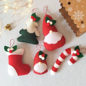 Set ornaments, christmas gift box image 3