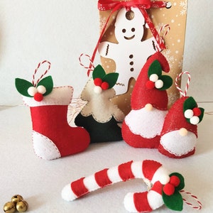 Set ornaments, christmas gift box image 8