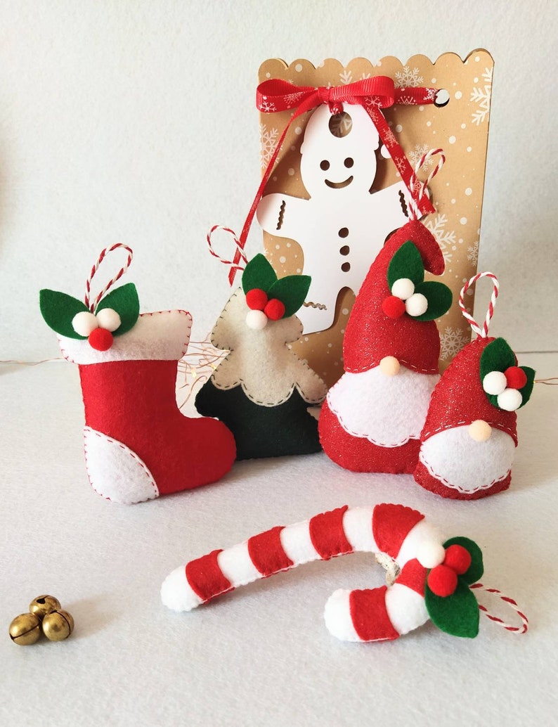 Set ornaments, christmas gift box image 8