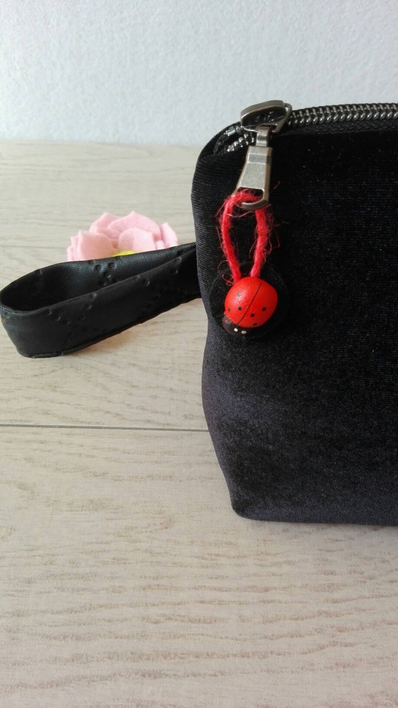 ooak Mini clutch in black velvet