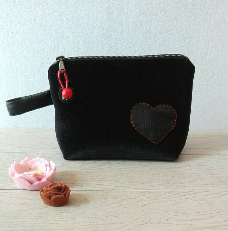 ooak Mini clutch in black velvet
