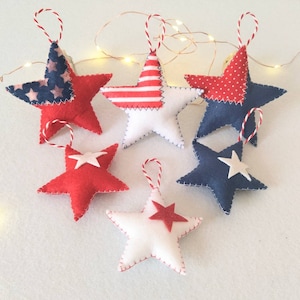 Patriotic stars, 4 th of july decor