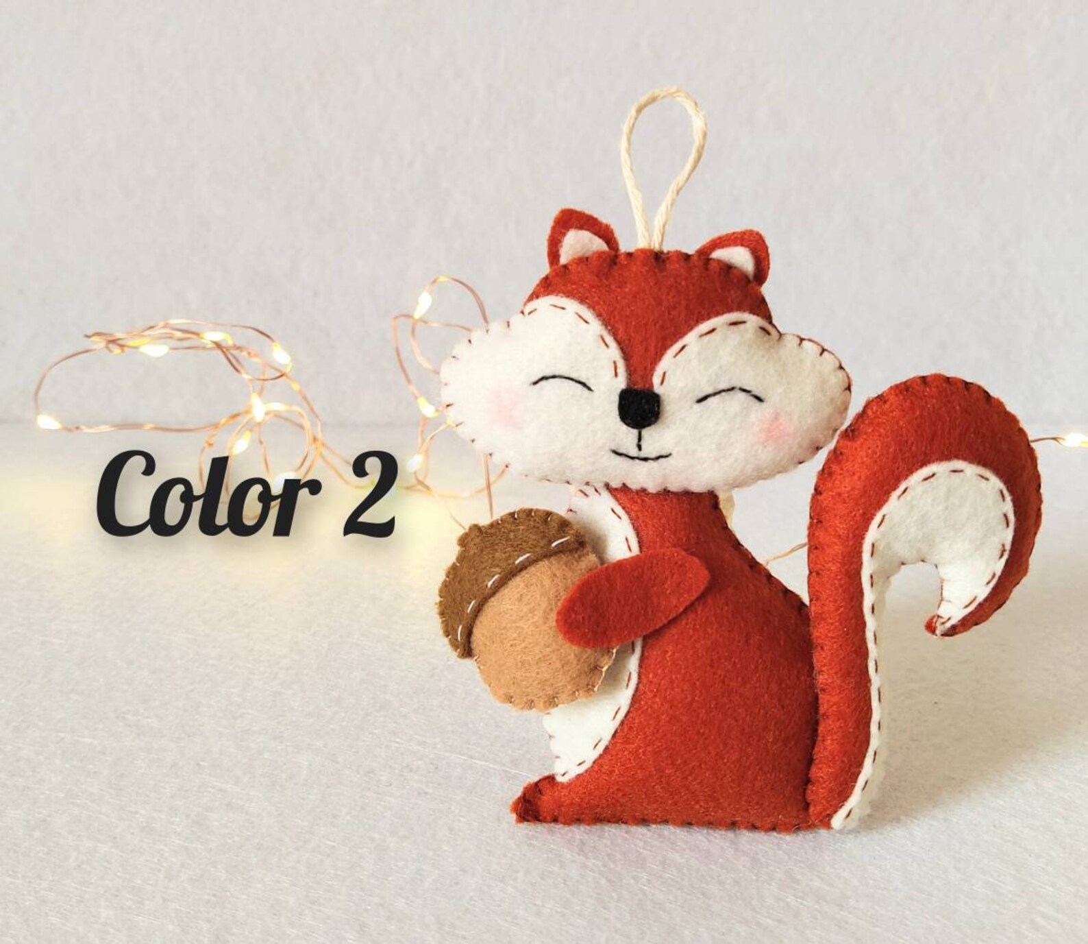 Felt Squirrel Felt Forest Animals Etsy