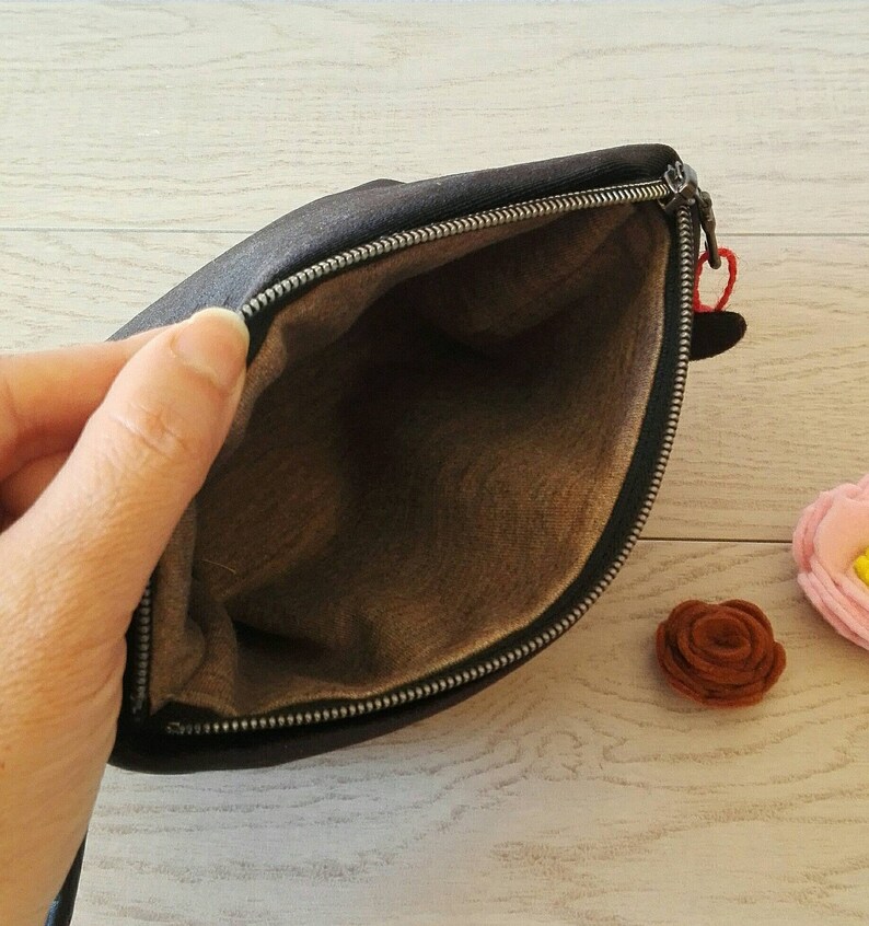 ooak Mini clutch in black velvet