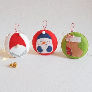 Felt ball ornaments, set ornament image 8