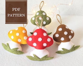 Pilz PDF Muster, dekorative Pilze