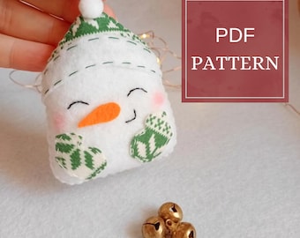 PDF-Muster, Filz-Schneemann