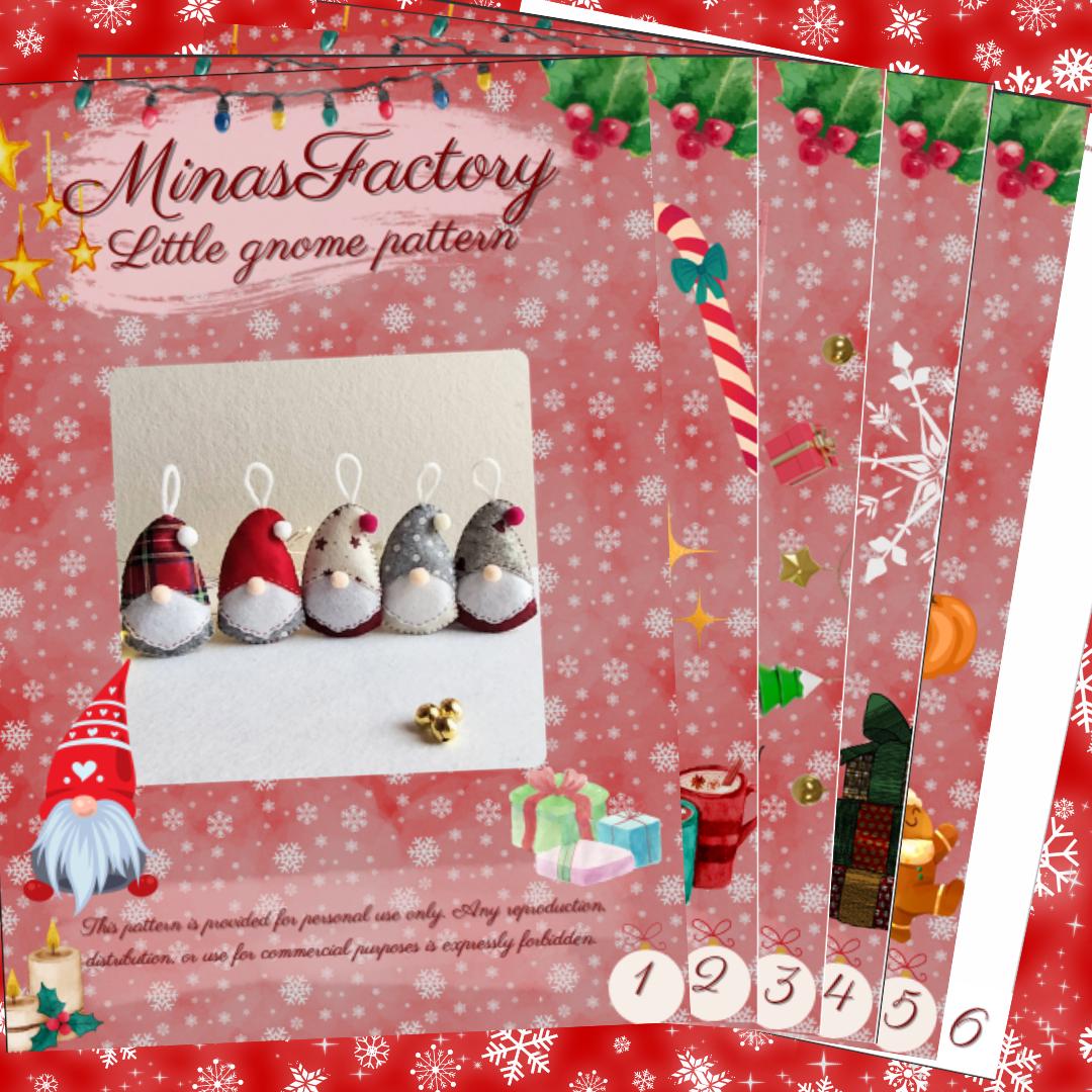 Felt Gnome Pattern, Pdf Pattern Christmas Ornament - Etsy