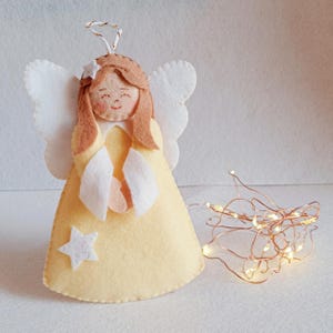 Felt angel ornament, custom ornament
