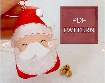 PDF-Schnittmuster, Weihnachtsmann-Nähvorlage