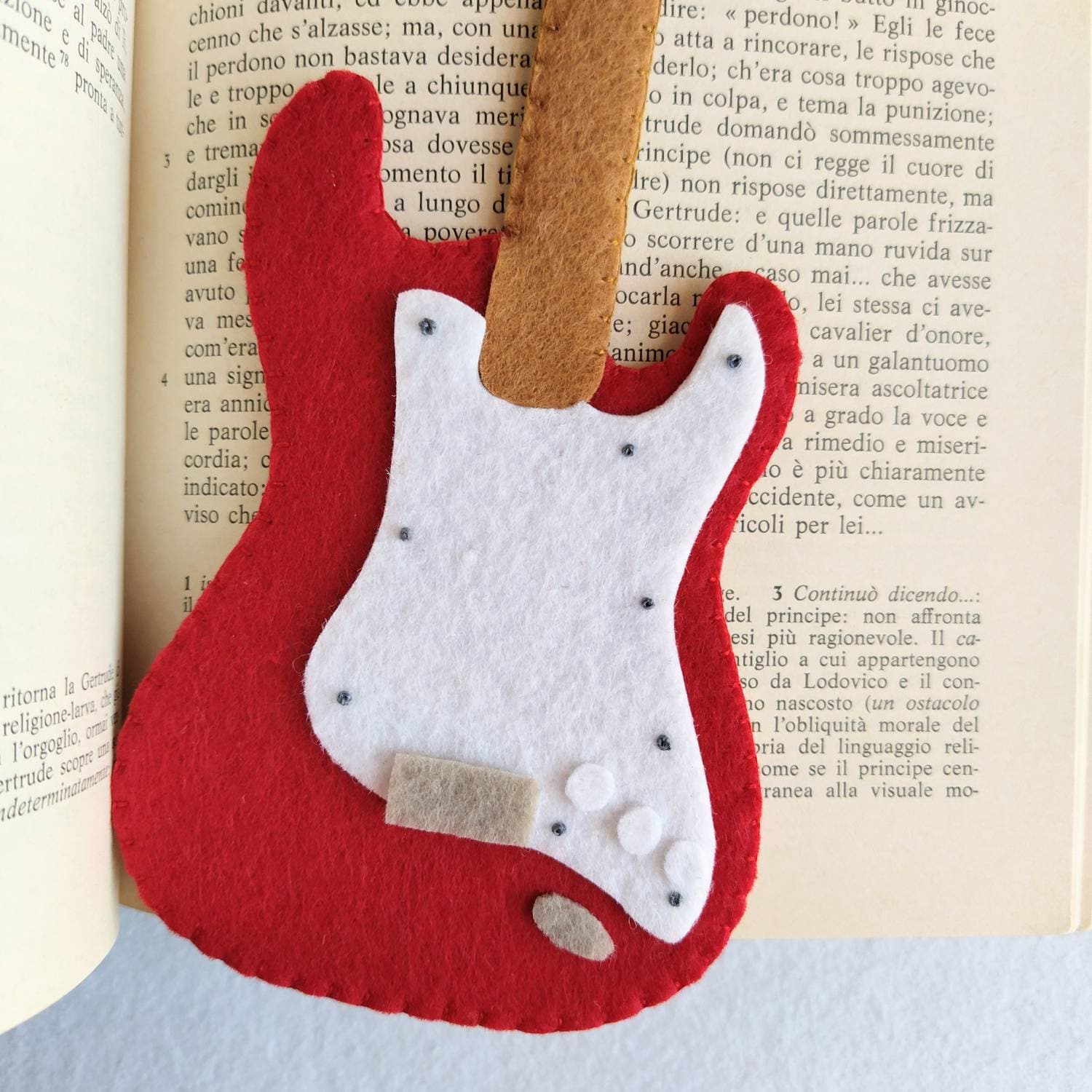 Felt Guitar Bookmark Etsy