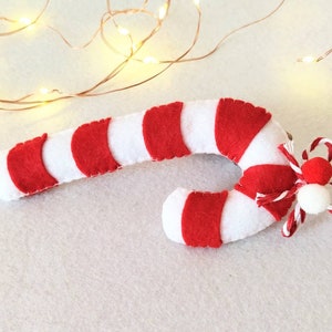 Christmas candy cane, felt candy