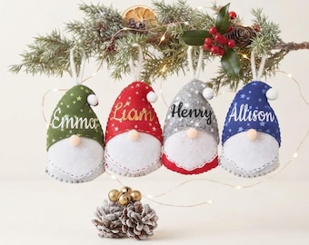Felt gnome ornament, scandinavian gnome
