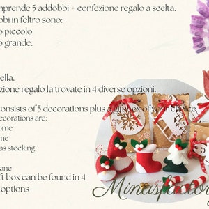 Set ornaments, christmas gift box image 4