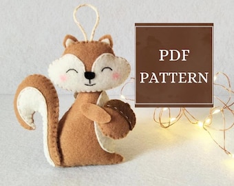 PDF-Muster, Filz-Eichhörnchen-Muster