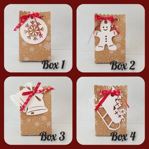 Set ornaments, christmas gift box image 5