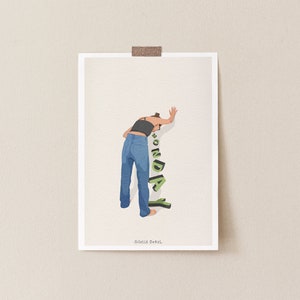 Monday Vomit, Monday Morning Mood Art Print, funny Illustration Art, Morning Glory Art Print, Mondays Art
