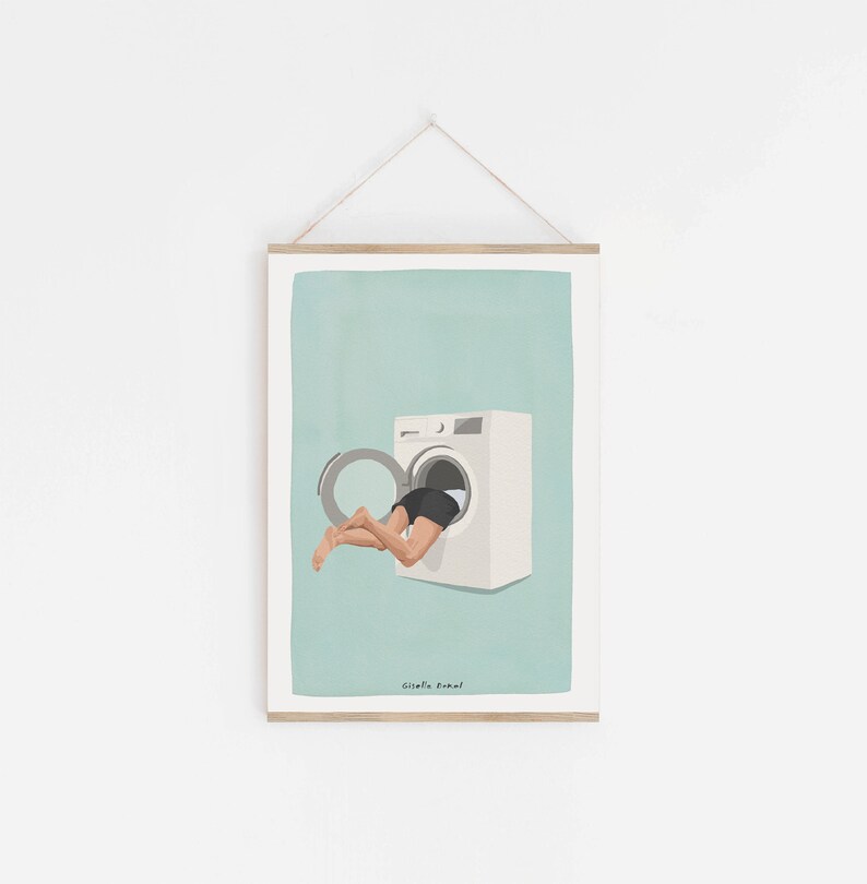 Sarcastic Laundry Room Decor Funny Laundry Room Art Print Etsy