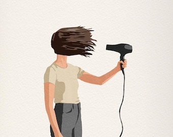 Nothing Is Going My Way Illustration Art Print, Sarcastic Art Minimal Print, Funny Illustration Art, Life sucks Sometimes Funny Print