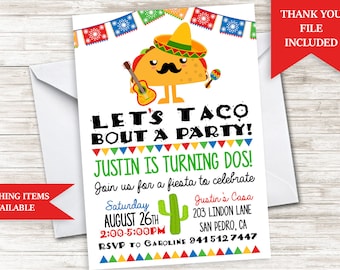 taco invitation etsy