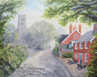 A Giclée Print of 'Dawn Chorus', a painting by David Marsh.