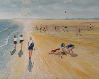 A Giclée Print of 'Barefoot on the Sand' by David Marsh.