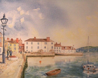 A Giclée Print of 'Bayards Cove, Dartmouth' by David Marsh.