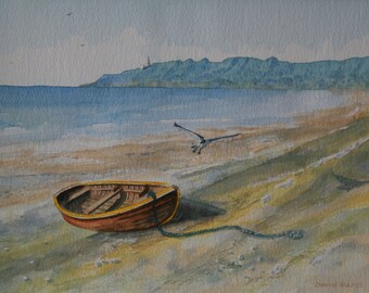 A Giclée Print of 'Landing Place, Slapton' by David Marsh.