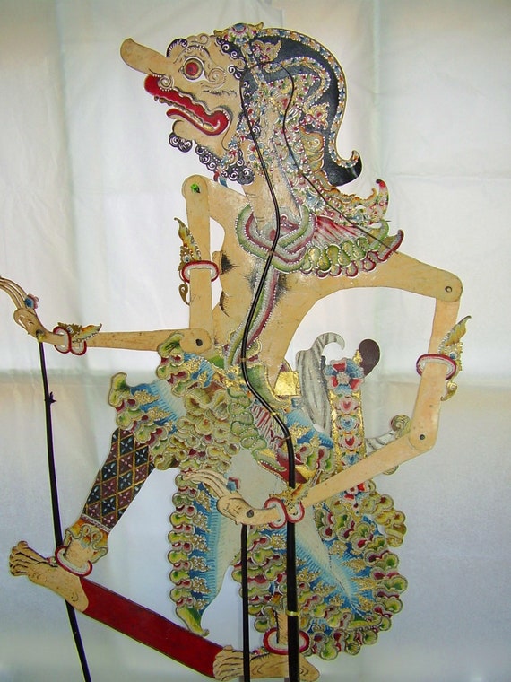 Wayang Kulit Javanese Shadow Puppet Patih Tambak Ganggeng Etsy Canada
