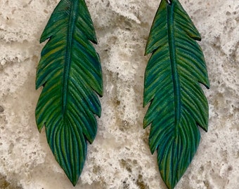 Palm Frond Earrings