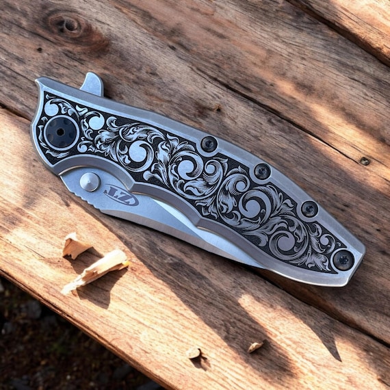 Zero Tolerance Hinderer 0562ti - Hand Drawn, Laser Engraved