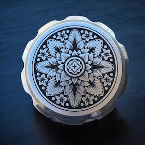 Custom Engraved Gas Cap for Harley - Engraved Floret