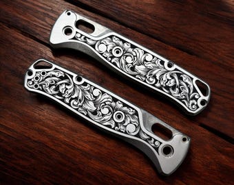 Benchmade Bugout Custom Engraved Knife Scales