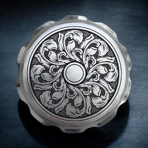 Custom Engraved Harley Gas Cap - Scrolls