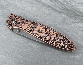 Kershaw Leek - Laser Engraved Scrollwork
