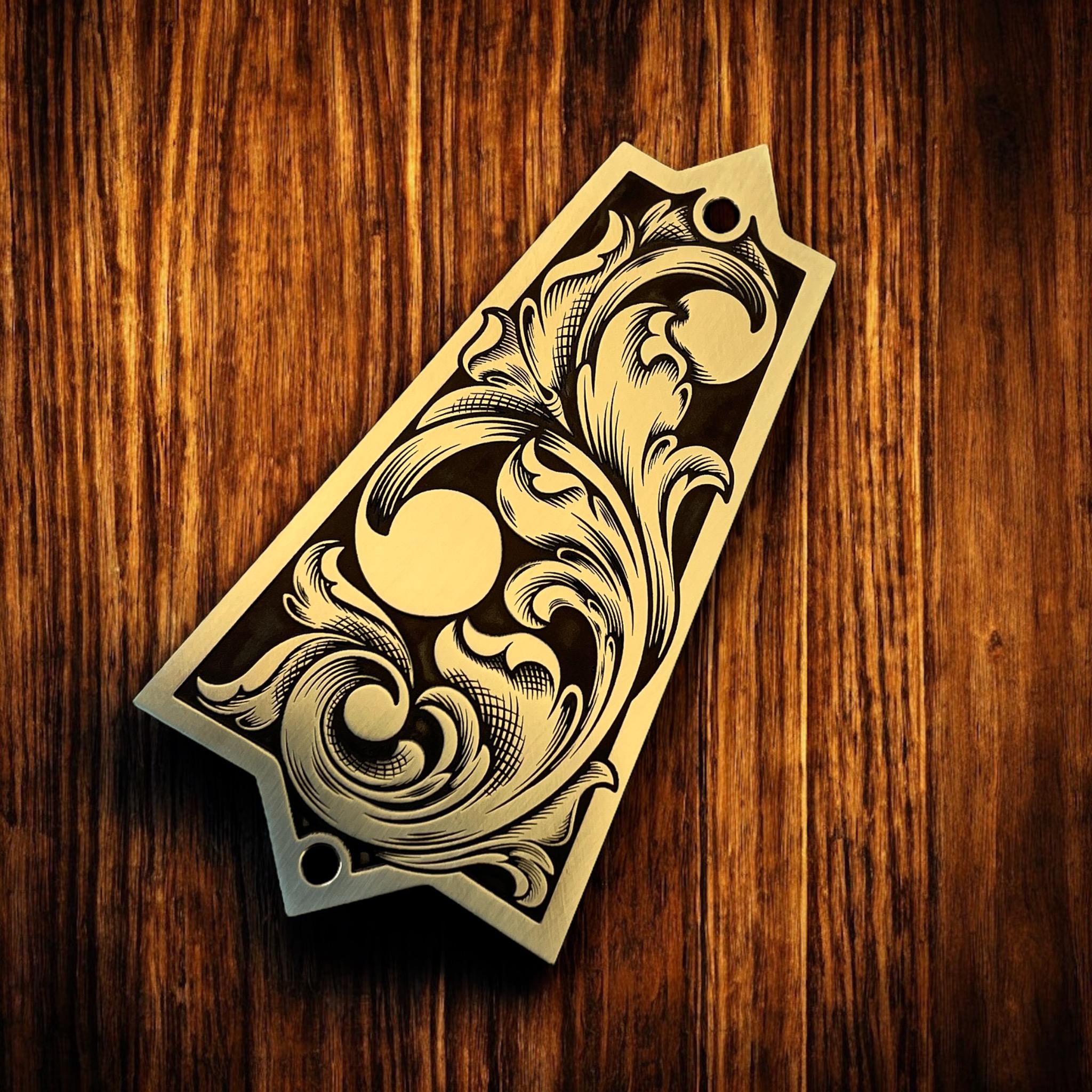Gibson Super 400 Truss Rod Cover - Laser Engraved Traditional