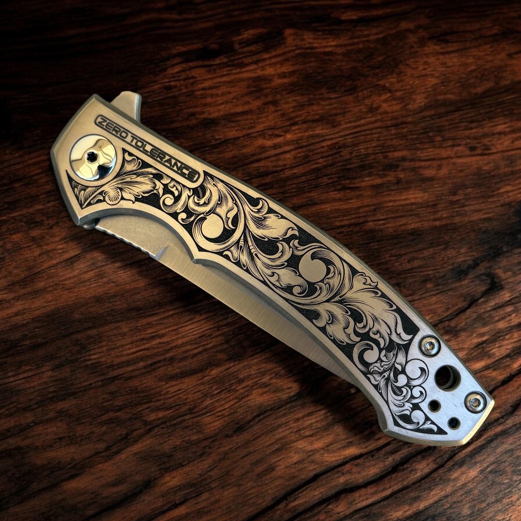 Zero Tolerance 0450ti Sinkevich - Hand Drawn, Laser Engraved