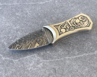 Hand Engraved Mini-Dagger