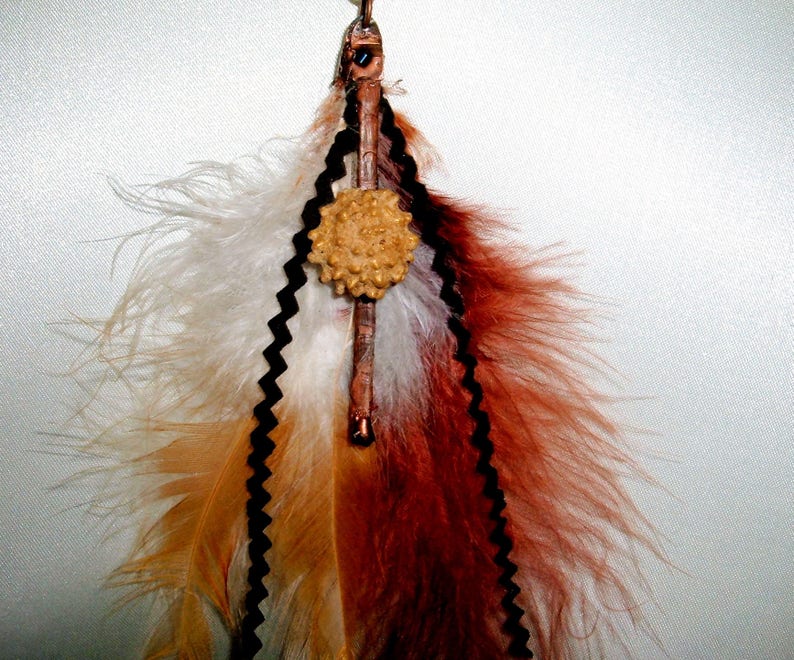 collier plumes serpent style amérindien from Talala Mikasi image 4