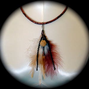 collier plumes serpent style amérindien from Talala Mikasi image 2