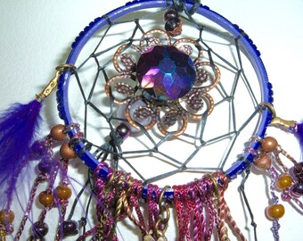 Dreamcatcher hippy chic violet bronze