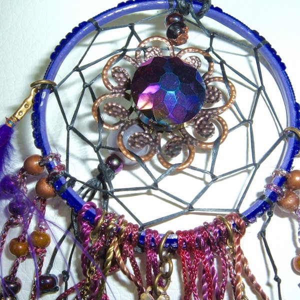 Dreamcatcher hippy chic violet bronze